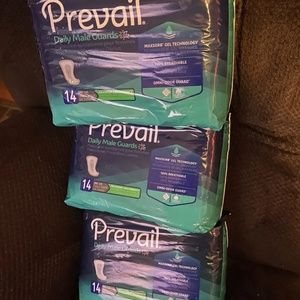 Prevail Male Incontinence Guards, Maximum Absorbency, 14 Count For Three Bags